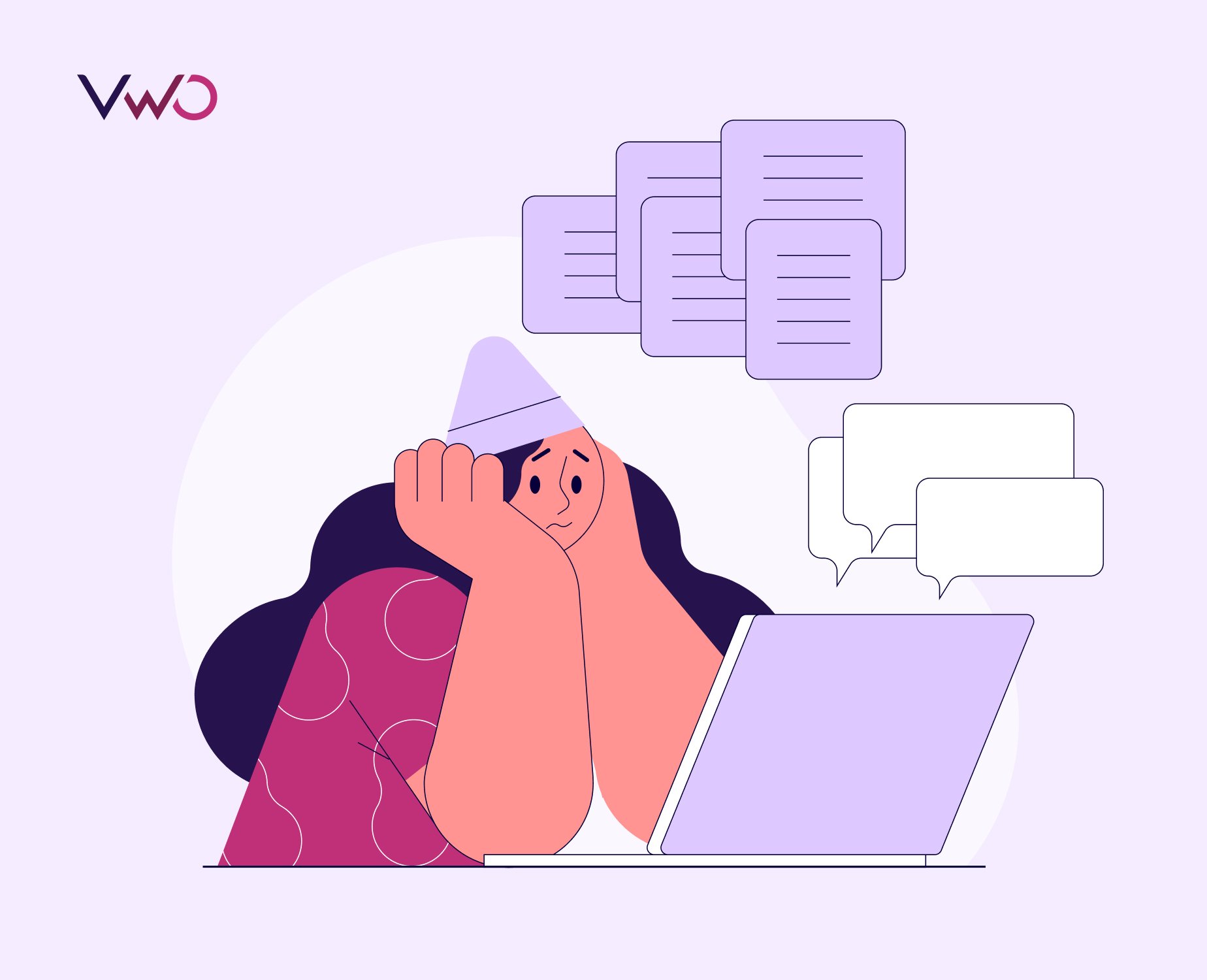 An Illustration Showing Information Overload In A Website