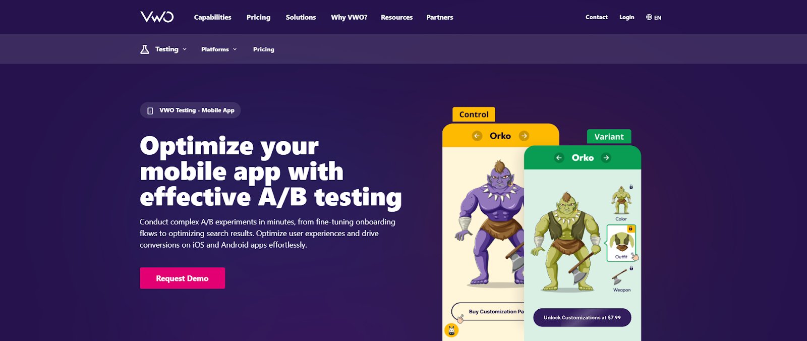 Best Mobile App Optimization Tools | #1. VWO